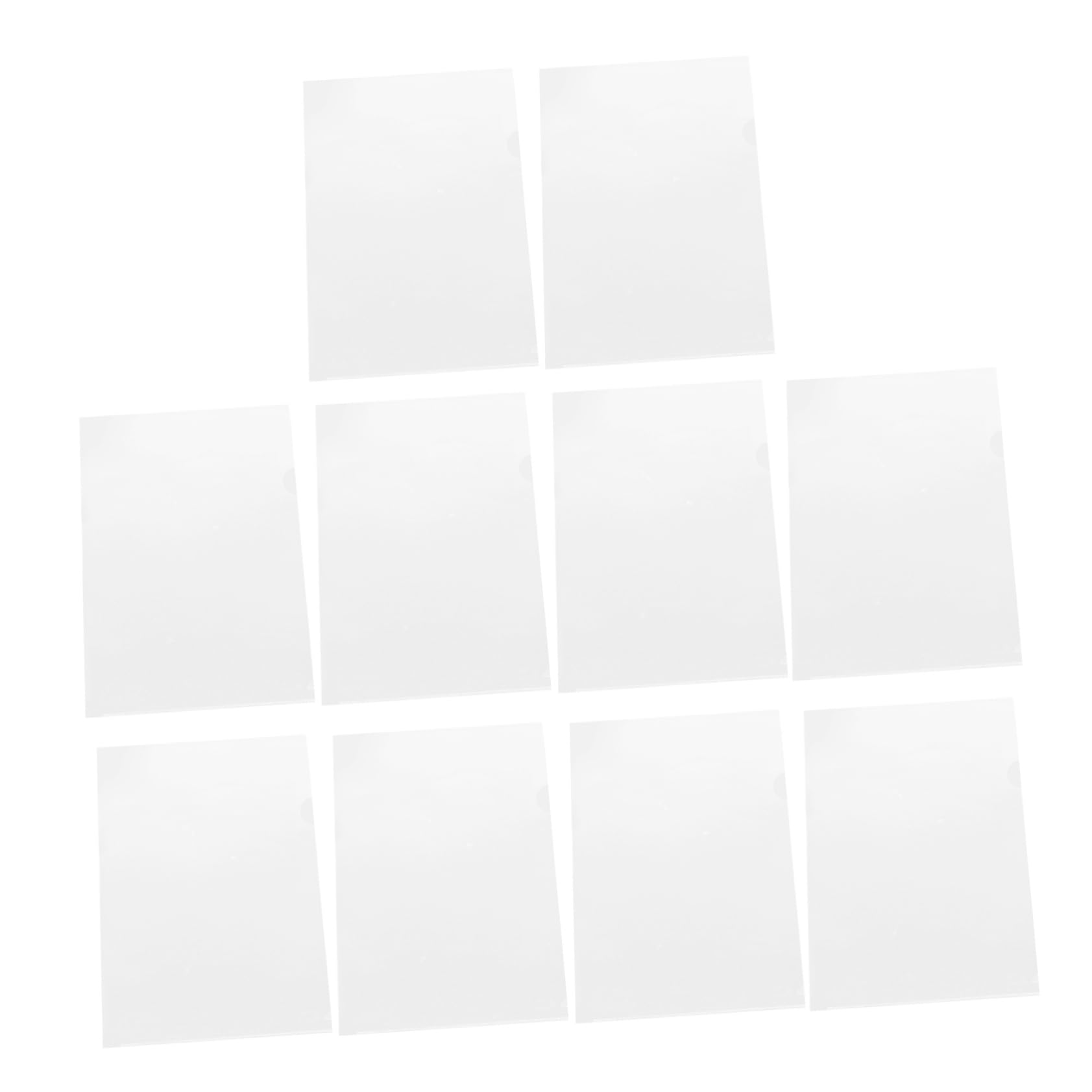 jojofuny 100 Pièces Dossiers Plastique Transparent Forme Organisateurs de Documents Rangement pour Étudiants