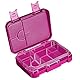 My Vesperbox – Len - Bento Box Kinder - Lunchbox mit 4+2 Fächern - extrem robust – Brotdose – Brotbox ideal für Kindergarten und Schule… (Lila - Regenbogen)