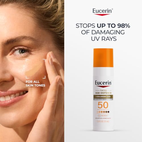 Eucerin Sun Age Defense Tinted Face Lotion SPF 50, 2.5 FL OZ - image 5