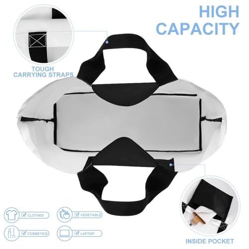 Women's Multi-Functional Shopping Bag，Bird Fire And Water Printing Messenger Bag Shoulder Bag for Travel, Work, Shopping & Parties with Inner Pocket, Grocery Bag Lightweight & Water-Resistant4