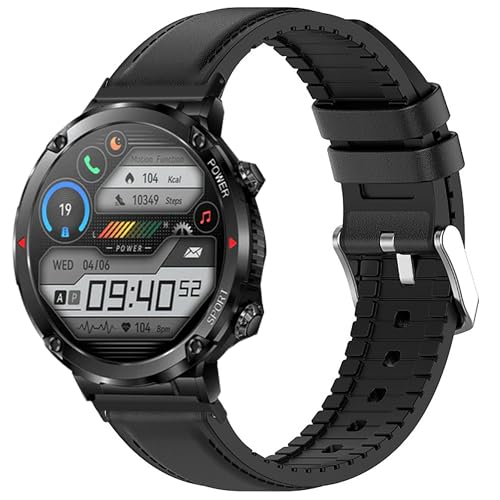 Bracelet ALPHAGEAR anti-transpiration en cuir et silicone à pompe flash