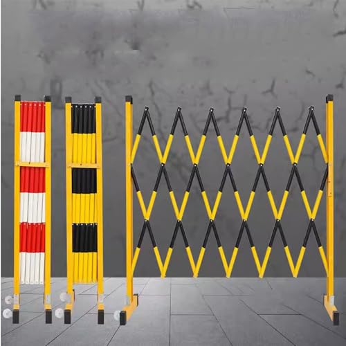 Barrière de circulation rétractable et extensible en acier durable pour délimitation rapide