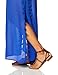 Amazon Brand - Coastal Blue Women's Swimwear Maxi Kaftan Cover Up with Tassel Trim
