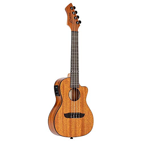 Ortega Guitars Ukulélé Concert électro-acoustique – Série Horizon – tête inversée – Acajou, Okoumé (RUHZ-CE-MM) - Les Beatles, Paul McCartney, John Lennon, RIngo Starr, George Harrison Ortega Guitars Ukulélé Concert électro-acoustique - Série Horizon - tête inversée - Acajou, Okoumé (RUHZ-CE-MM)