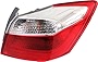 Evan-Fischer Tail Light Assembly Compatible with 2013-2015 Honda Accord Outer EX/LX/Sport Models Sedan Passenger Side
