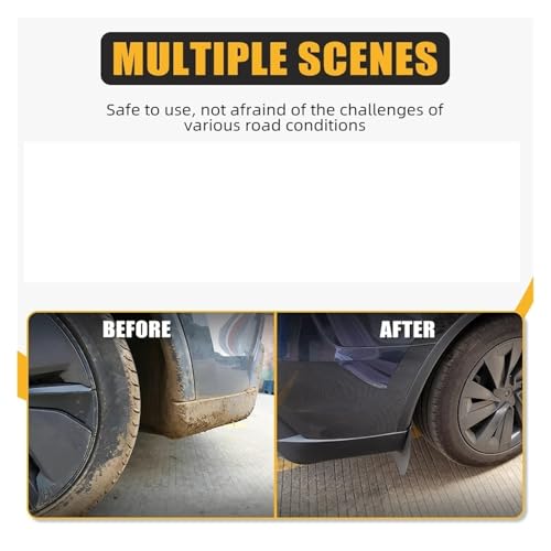 Guardabarros para Tesla Model Y evitan suciedad y salpicaduras en modelos 2025 2026 6