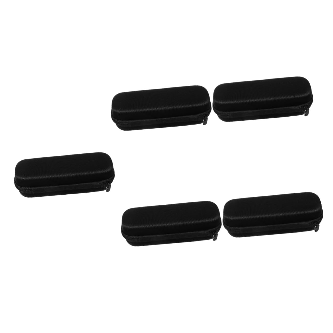 VALICLUD 5 Piezas Bolsas de electricas Soporte magnético Poseedor Bolsa de Viaje para cepillos de Caja de Cepillo portátil Estuche portavoz de Tela Tejida Negro
