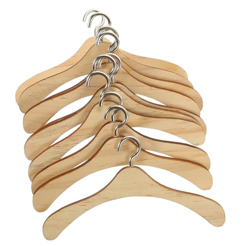 BESPORTBLE 10Pcs Doll Hangers Delicate Wooden Clothes Rack for Doll Clothes Storage for Doll Enthusiasts and Stylish Design