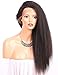 Chantiche Italian Yaki 360 Lace Frontal Wig Human Hair with Extra Heavy 150 Density Brazilian Customized 360 Full Lace Wigs with Baby Hair for Black Women 14inches Natural Color