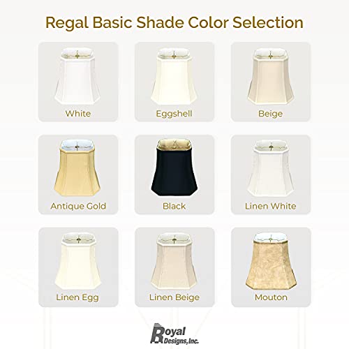 Royal Designs BS-716-15LNBG Square Cut Corner Basic Lamp Shade, Linen Beige, 9.5 x 15 x 13.5 by Royal Designs, Inc. - Image 2