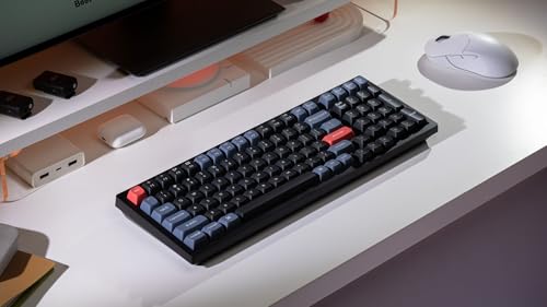 Image of Keychron K4 Pro QMK /VIA Wireless Mechanical Keyboard /Fully Assembled (Hot-Swappable) / White Backlight K Pro Brown /Black