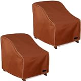 NettyPro Patio Chair Covers for Outdoor Furniture 2 Pack, Waterproof Heavy Duty Lawn Patio Furniture