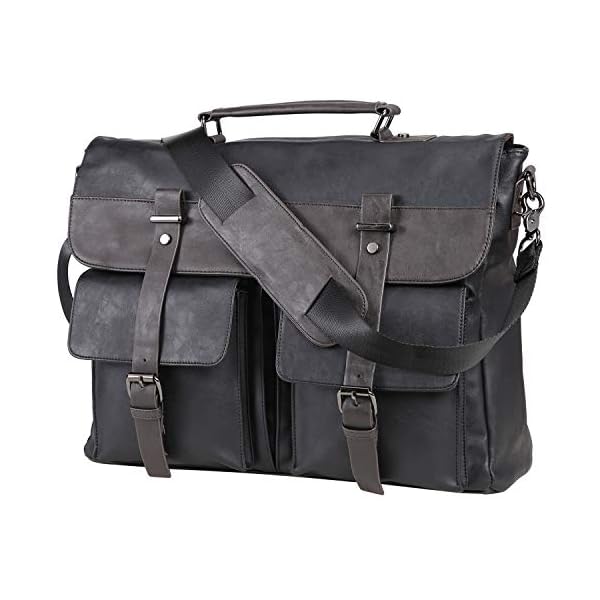 Water Resistant 17.3 Inch Leather Laptop Bag