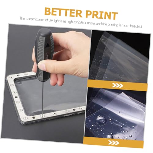 CLISPEED 6 pièces Kit Films Fep Haute Transmittance avec Spatules pour Accessoires Imprimante Dlp Sla LCD Remplacement Précis 4 CLISPEED 6 pièces Kit Films Fep Haute Transmittance avec Spatules pour Accessoires Imprimante Dlp Sla LCD Remplacement Précis – Image 5