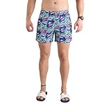 Blau NEWWOOD Comics Swimming Shorts M