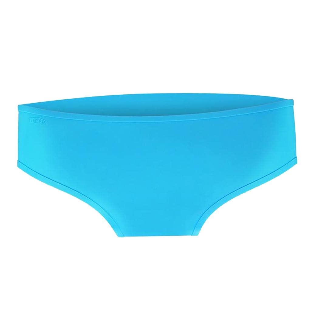 LOSA Women Bikini Swim Trunks Silicone Underwear Summer Bottom Beach Pants Blue-image-30