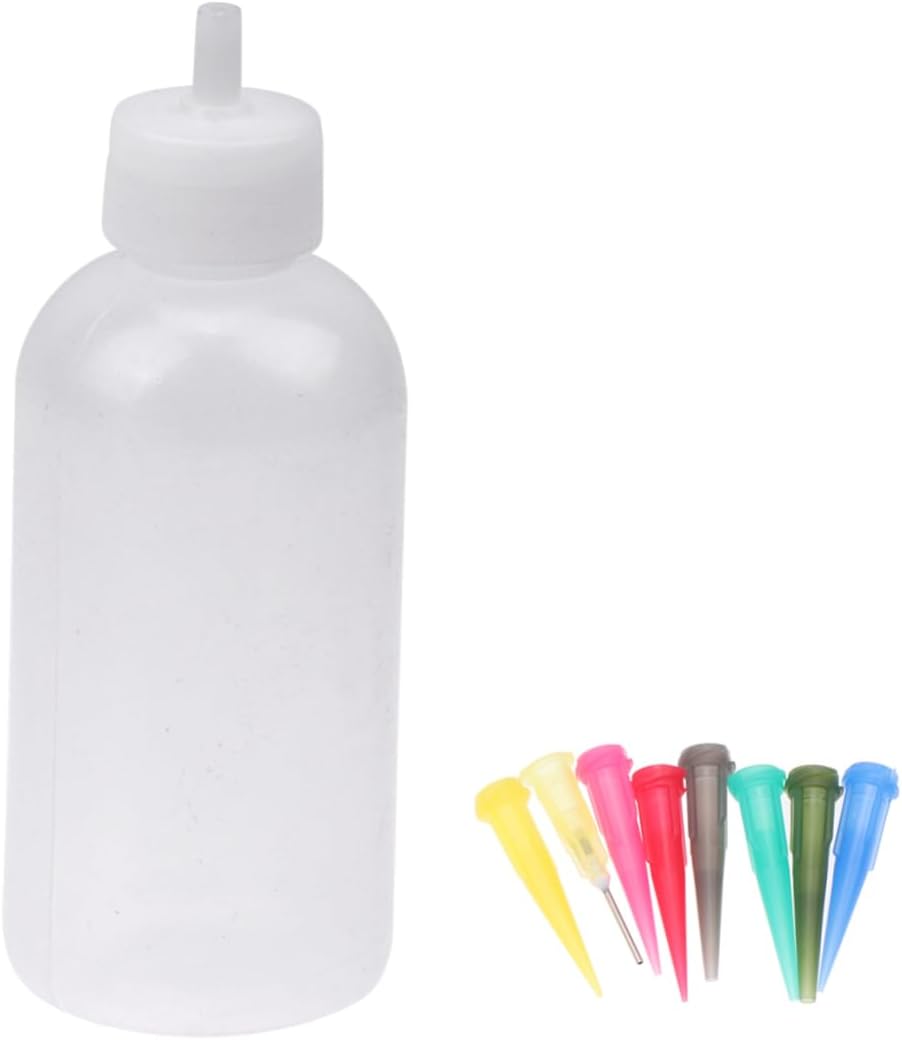 Ciieeo 36 Sets Plastic Squeeze Bottles with Random Nozzles Versatile Sauce Dispenser and Cake Decoration Tool for Jam Ketchup Salad Dressings Capacity Random Color