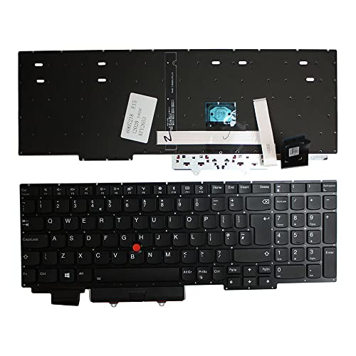 Clavier PC portable Lenovo V185820BK1 noir rétroéclairé pièce de rechange UK