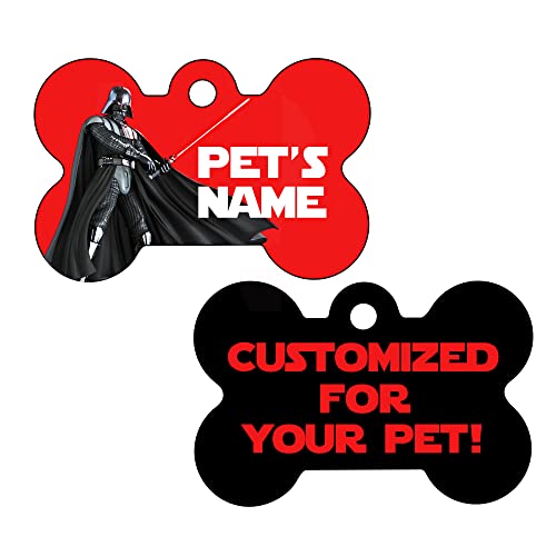 Darth Vader 2-Sided Pet Id Dog Tag Personalized for Your Pet