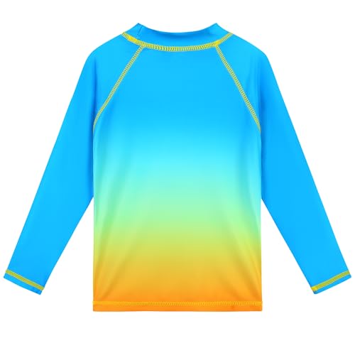 Image of TFJH E Girls & Boys Long Sleeve Rashgurad Swimsuit UPF 50+ Kids Swimwear Sunsuits