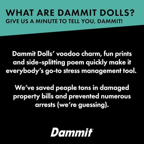 Dammit Doll – Classic Random Color, Stress Relief – Gag Gift – 1 Doll