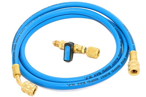 Preisvergleich Produktbild Füllset für Kältemittel R407c - Ventil und Schlauch