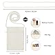 Stoffbeutel zum Bemalen, 12 Stück Klein Stoffbeutel Mit Reißverschluss, 17x12,5cm DIY Umhängegeldbeutel, Beige Baumwolltasche Zum Bemalens, DIY Beige Brustbeutel, Taschen zum Bemalen, für Party, Feier