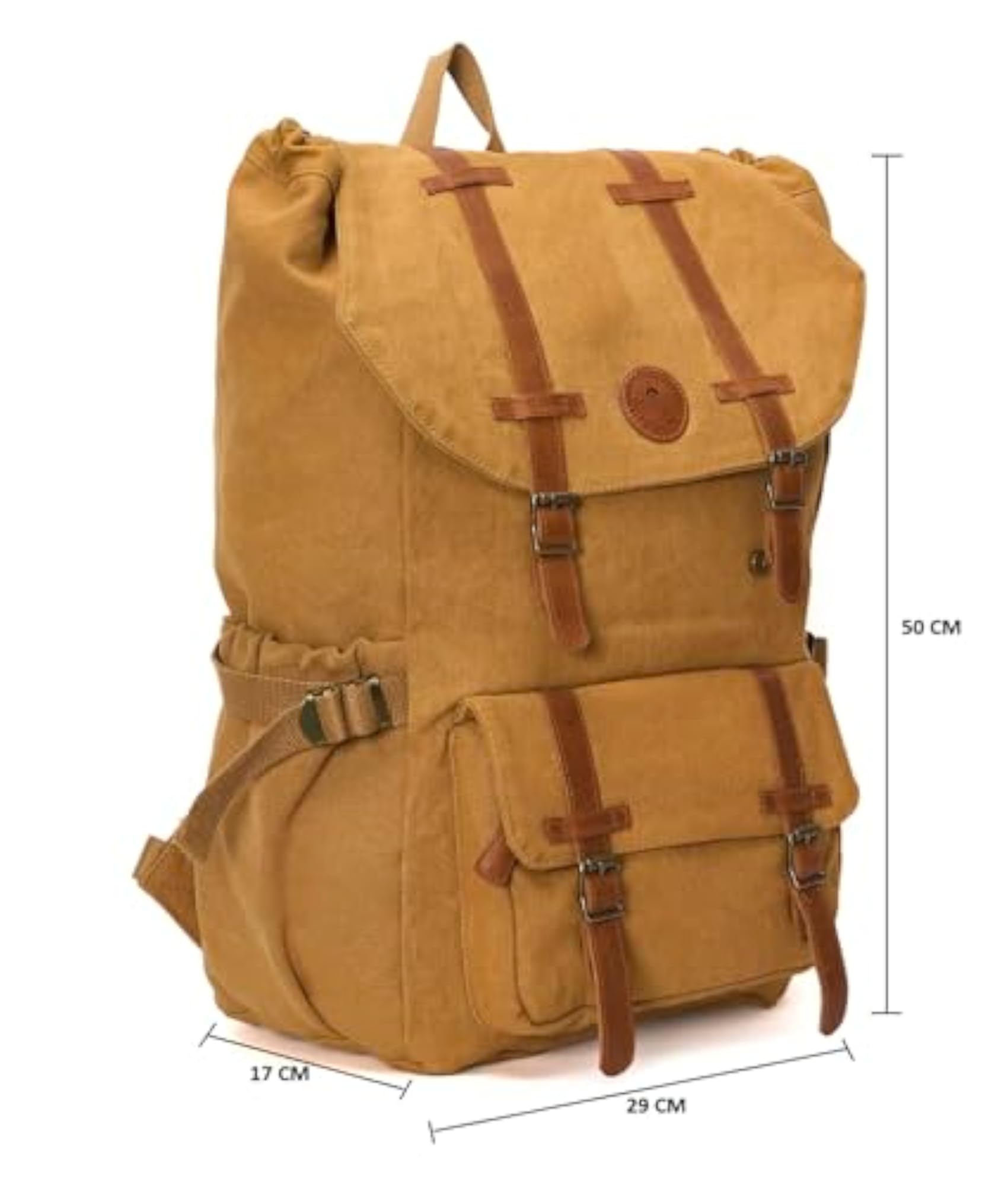 Vintage Canvas Backpack, Large Capacity Rucksack