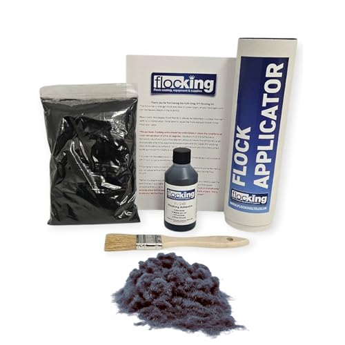 Poudre de flocage nylon gris anthracite pour modélisme et artisanat