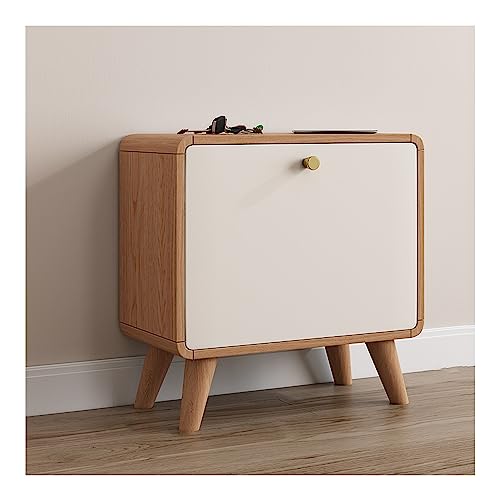 Meuble de rangement à chaussures slimline en rotin pour couloir étroit et entrée
