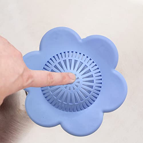 Wild Tribe Bathtub And Shower Drain Protectors With Suction Cups Easiest Hair Catchers Soft Silicone 4 Flower #TOP3