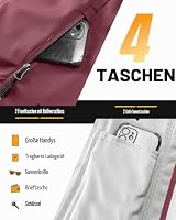 33,000ft Damen Softshelljacke Wasserdichte Funktionsjacke mit Kapuze – Ansicht 4