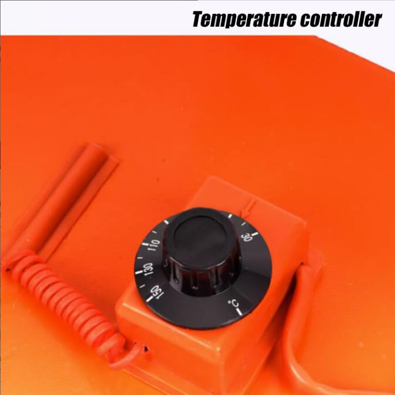 Grzejnik olejowy do wiadra Grzejnik z gumy silikonowej Podgrzewacz tłuszczu z regulowanym termostatem obrotowym regulatorem temperatury impie(rozmiar: 20 l 860 x 200 mm)