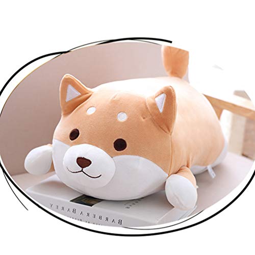 NUOBESTY Almofada de PelÃºcia Shiba Inu para Cachorro Brinquedo de Boneca Akita Fofo Travesseiro Fof
