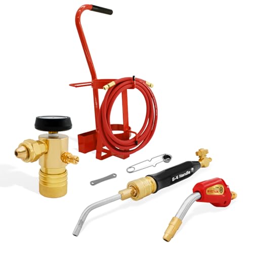 LOOPHILL Air Acetylene Torch Kit 2003MC - Professional Self-Lighting Torch PL-8A Self Lighting Tip Includes AR-MC Regulator