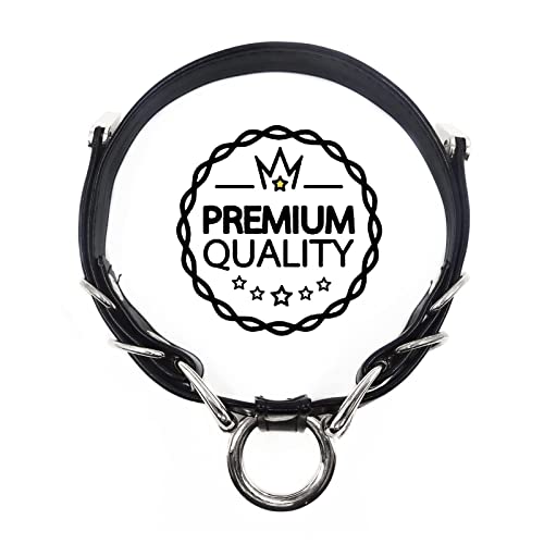 Handmade Punk Gold O-Ring Leather Choker Necklaces With Buckle Fastening Adjustable Collar For Womens2