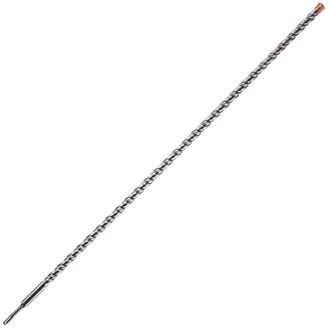 20mm x 1000mm Long SDS Plus High Performance Hammer Drill Bits, Professional Tungsten Carbide Cross Tipped Masonry Drill Bit For Brick, Concrete, Stone, Granite. 20mm SDS Drill Bit x 1 Metre Long