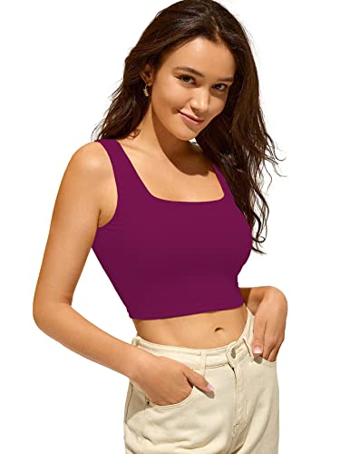 Image of Shasmi Women Crop Top, Ribbed, Stylish Tank Top, Soft and Comfy Fabric has Some Stretch