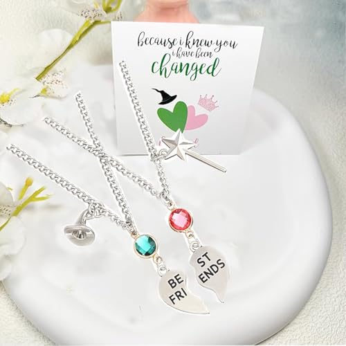 Image of Elphaba Glinda Friendship Matching Bracelets-Crown Witch Hat Matching Bracelets-BFF Couples Accessories Gifts for Bestfriend Couples Fans Party Dress Accessories