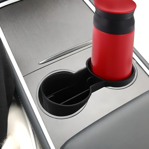 Portavasos doble para carro con organizador plástico antideslizante miniatura 4