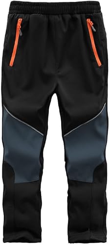 Zzkouine Kinder Softshellhose Schneehose Skihose Warme Hosen Jungen Mädchen Winterhose Outdoorhose Wanderhose