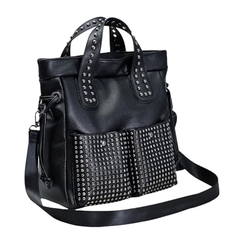 Sac décontracté cuir PU à rivets pour simplifier votre quotidien