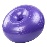 Cabilock Aufblasbarer Donut Yogaball aus Robustem PVC für Dynamische Dehnübungen und...