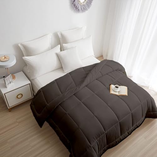 Image of Razzai Restful Sleep Microfiber Summer Season AC Comforter 110 GSM Dark Grey King Size (92 inch x 106 inch Inches /233cm x 269cm)