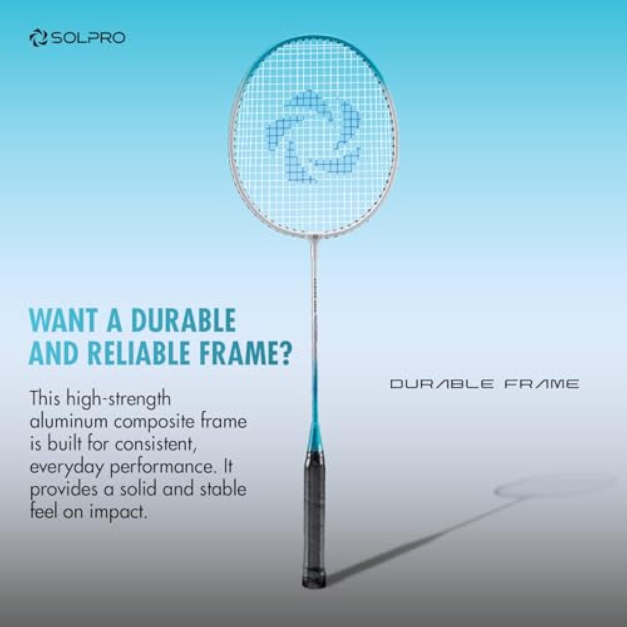 VORTEK 3000 Badminton Racket Set with Shuttlecocks