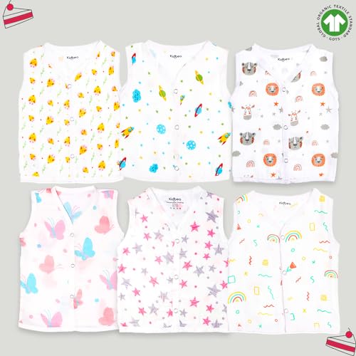 Image of Kidbea Extra Soft Mulmul Cotton Jhabla Cloth for New Born Baby Set