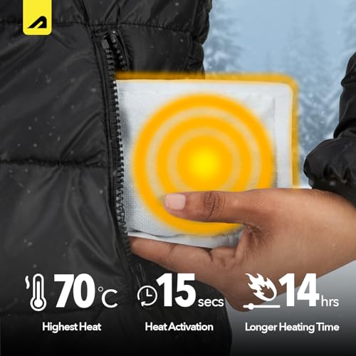 Image of Boldfit Body Warmer Natural Heat Pad (Pack of 5), Body Warmer Patch for Men Top, Women & Kids, 14 Hours Warmth for Winter Holidays, Camping, Trekking & Outdoors, Disposable Air-Activated Heat Pouch