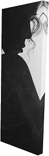 Begin Home Decor 2080-4816-FI22 16 x 48 in. Gray Fashion Bedroom Canvas - Chic Woman with Jewels Decor