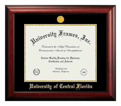 Campus Images University of Central Florida 11w x 8.5h Gold Embossed Diploma Frame