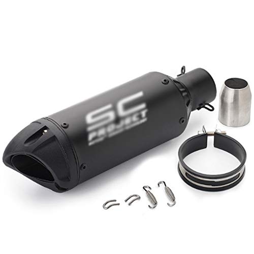 XTSP 51mm Universal Exhaust Pipe, S-C Exhaust Pipe of Stainless Steel Booming Street, Suitable for Huanglong 600/300 Exhaust Modification (Color : C)